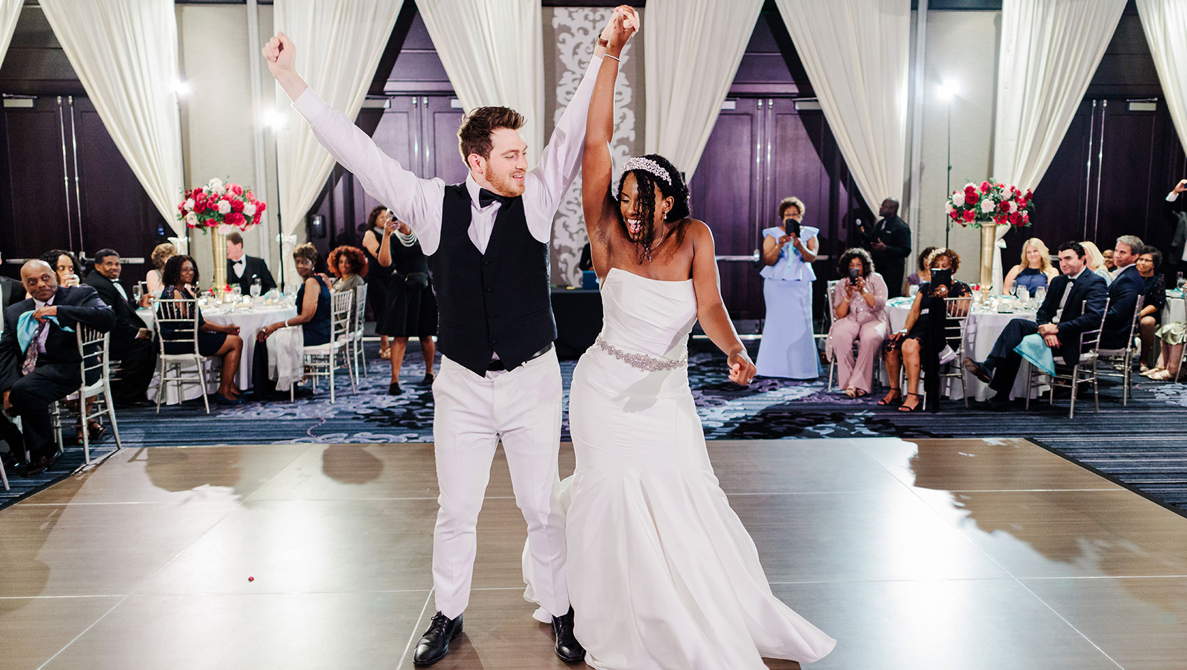 Wedding celebration at Kimpton Tryon Park Hotel in Charlotte, NC