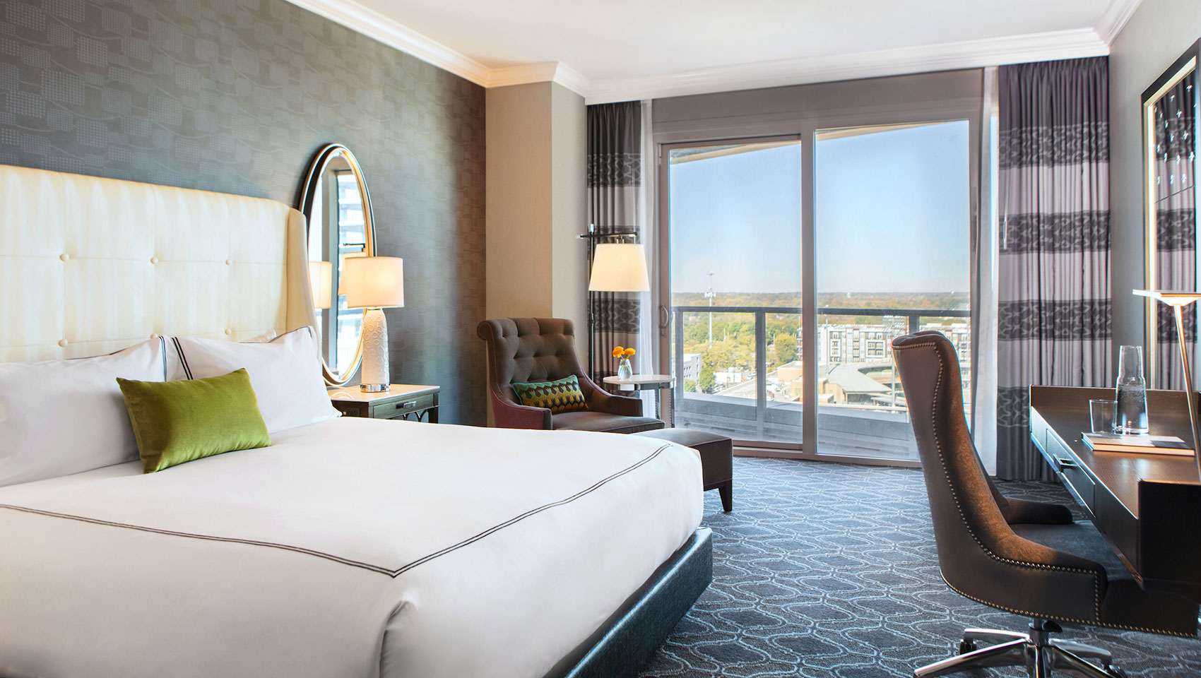 hotel guestroom desk and chair