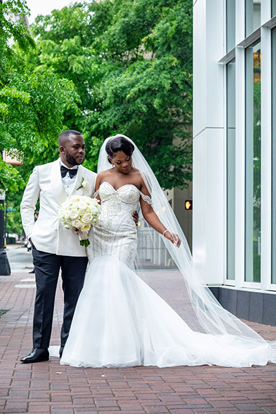 Couple poses on Church Street