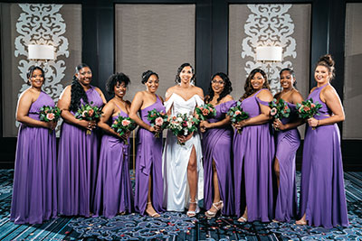 bride & bridesmaids