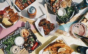 assorted takeout foods