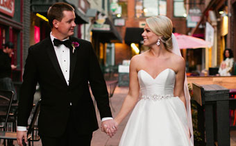 The Kimpton Brice Hotel real weddings couple