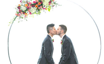 The Kimpton Brice Hotel real weddings couple