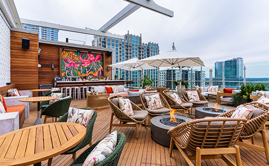 Merchant & Trade Event Lawn with chairs, tables and couches